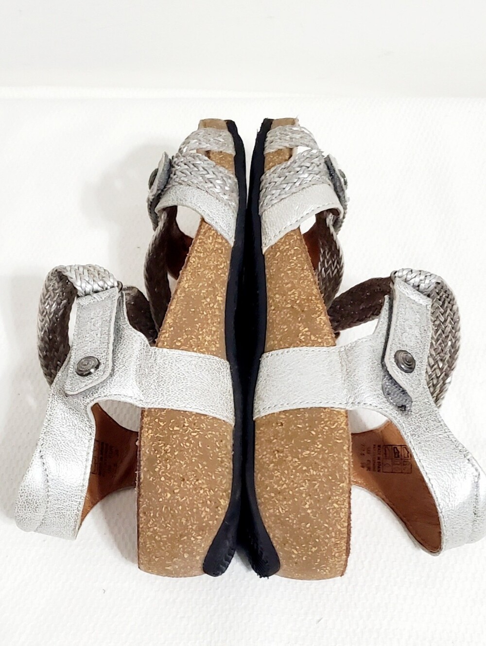 Taos Footwear Beige Braided Leather Sandals - Picture 9 of 13